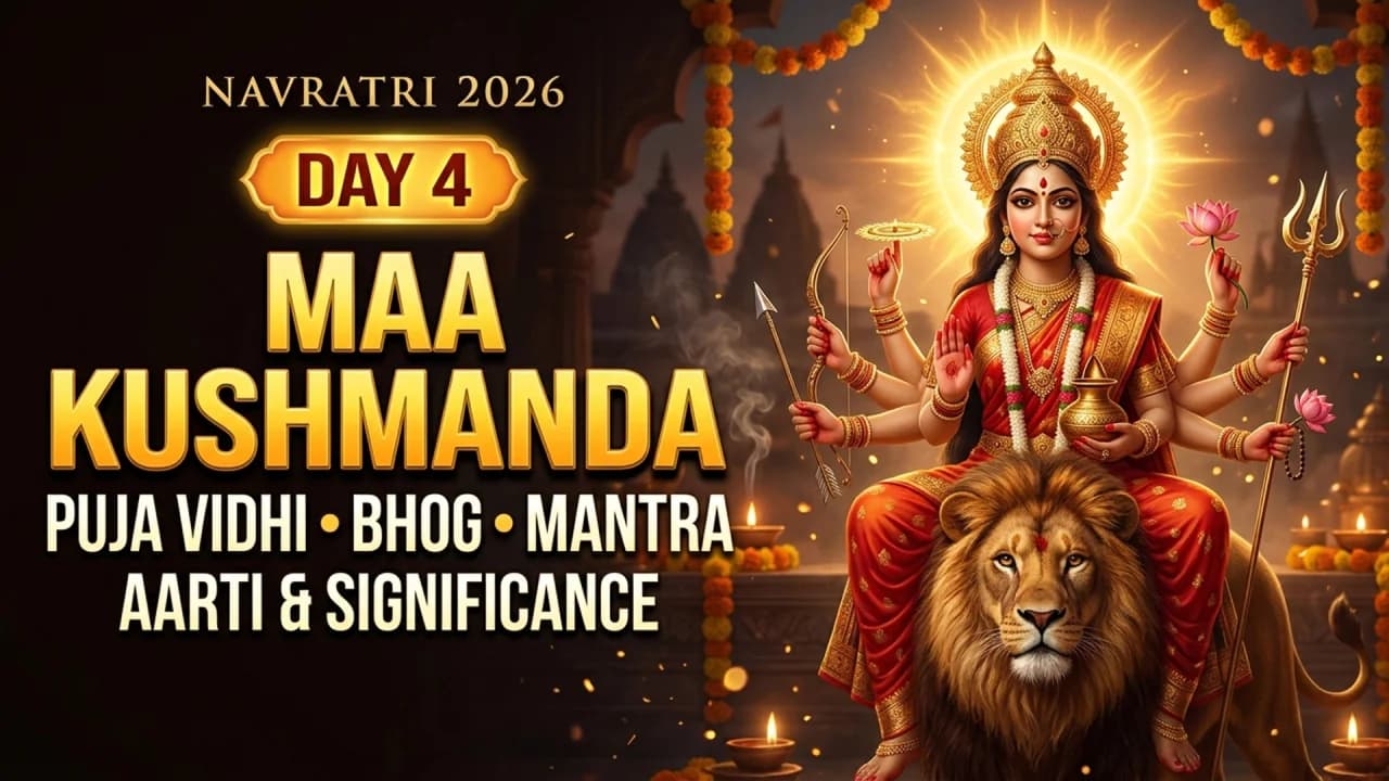 Navratri Day 4 Maa Kushmanda Puja 2026: Know the Puja Vidhi, Bhog, Mantra, Aarti and Significance