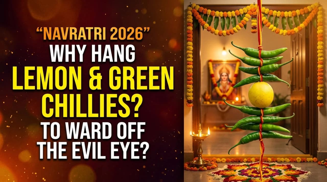 Navratri 2026: Why Do People Hang Lemon and Green Chillies Outside Their Homes to Ward Off the Evil Eye?