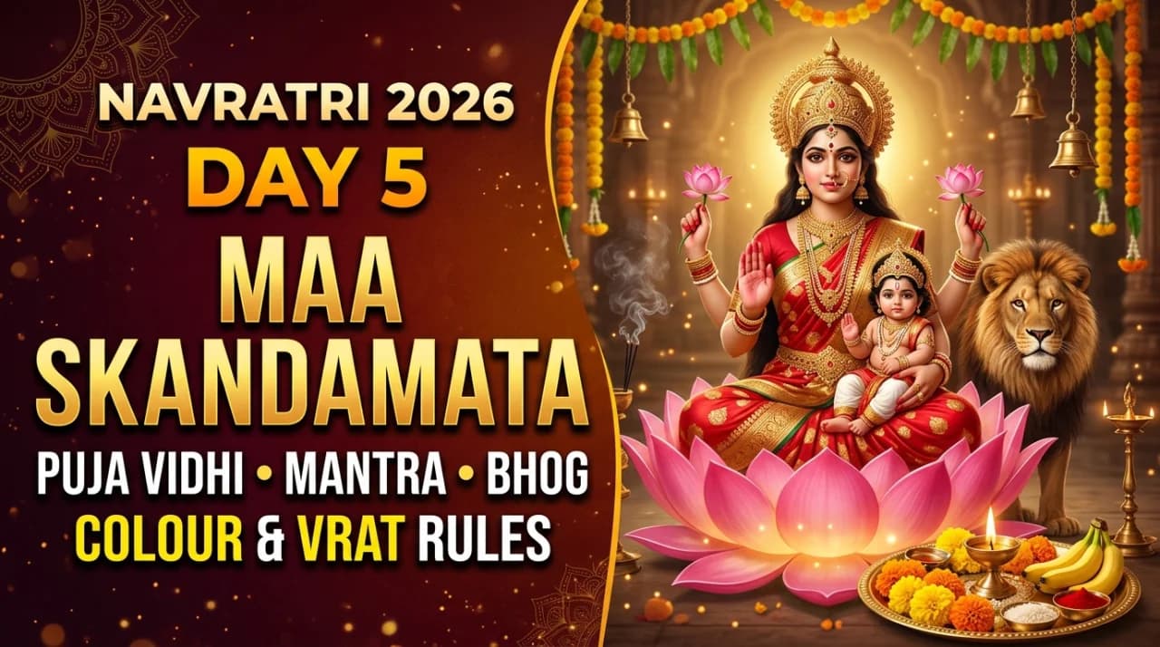 Navratri 2026 Day 5: Maa Skandamata Puja Vidhi, Mantra, Bhog, Colour and Vrat Rules