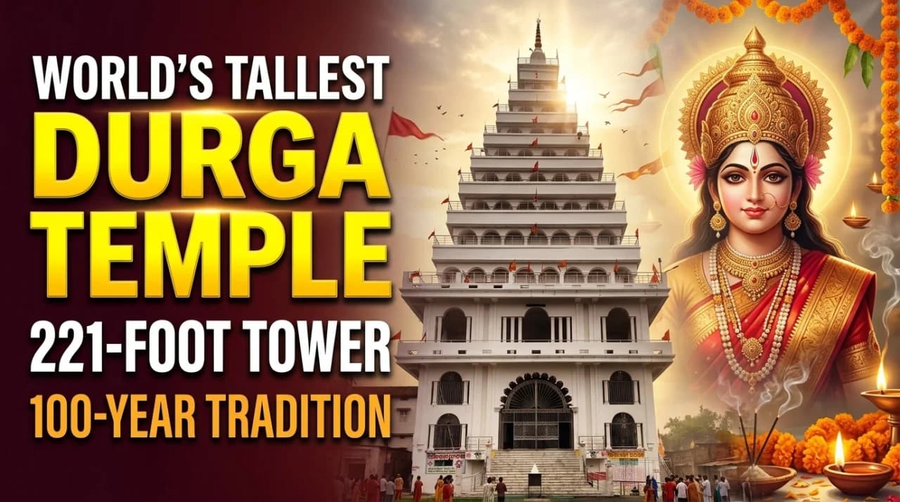 World’s Tallest Durga Temple: The 221-Foot Durga Temple With a 100-Year Tradition