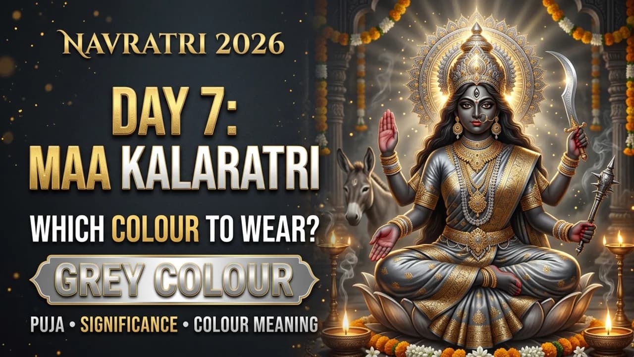 Navratri 2026 Day 7: Which Colour to Wear Today? Know Maa Kalaratri Puja, Significance and Grey Colour Meaning