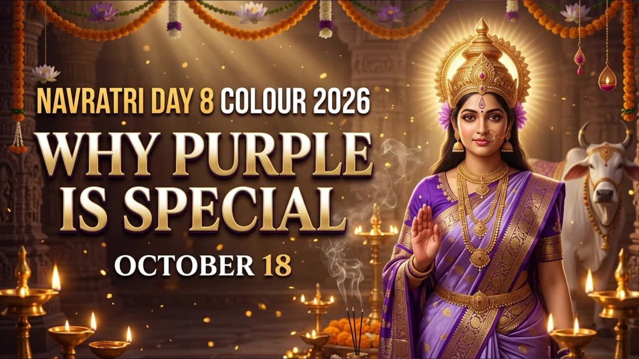 Navratri Day 8 Colour 2026 Maa Mahagauri Puja: Why Purple Is Special on October 18