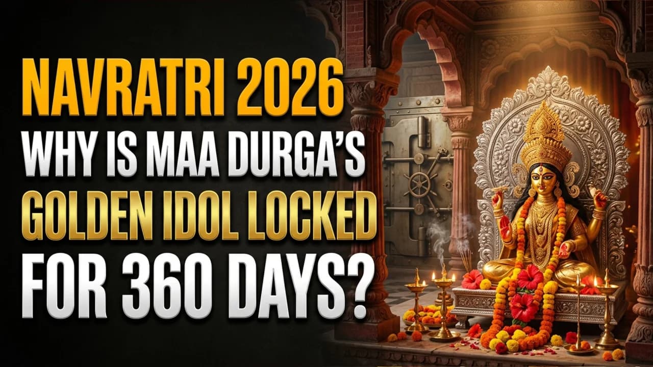 Navratri 2026: Why Maa Durga’s Golden Idol Stays in a Bank Locker for 360 Days