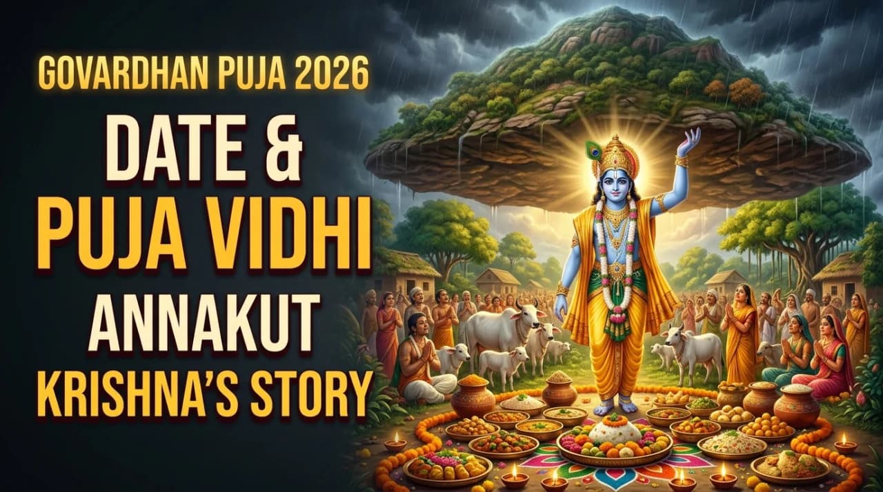 Govardhan Puja 2026: Date, Puja Vidhi, Annakut and Krishna’s Story