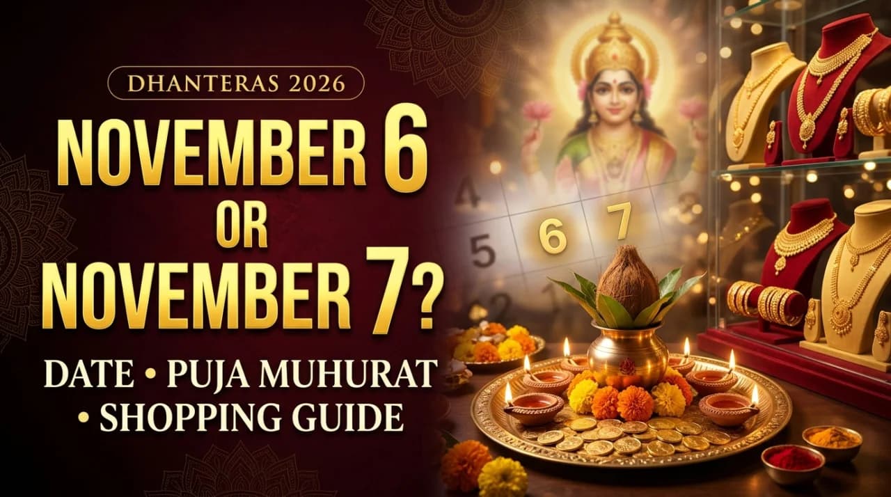 Dhanteras 2026: Is It on November 6 or 7? Date, Puja Muhurat and Shopping Guide
